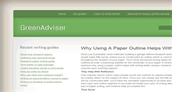 Desktop Screenshot of greenadviser.org